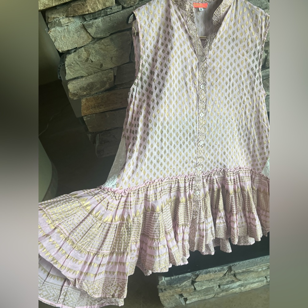 RARE Pep’s Cannes Limited Edition Gold Lamé & Lace Inset Dress - S - Picture 6 of 13